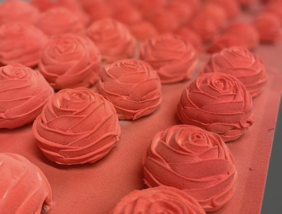 Guimauves artisanales en forme de rose par Ô Gourmandises