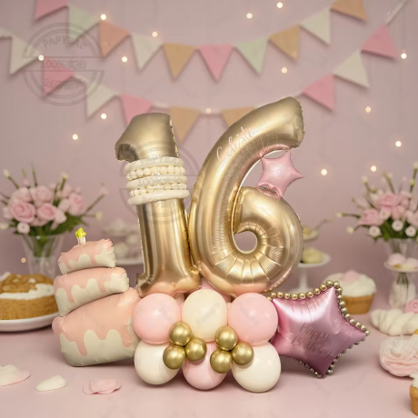 Chiffres ballon anniversaire Personnalisé